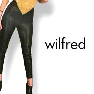 Aritzia Wilfred Free Faux Leather High Rise Ankle Pants Size 10